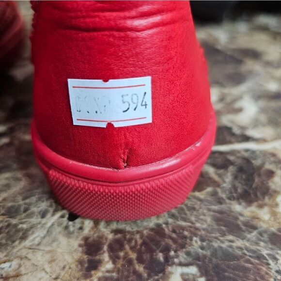 Steve Madden women's fashion hi-top red shoes size 6  594 - Picture 11 of 11